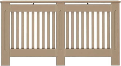 Miniatura 254 de 2 piezas de MDF para el hogar, calentador de sala de estar, soporte lateral para calefacción, cubierta de radiador, estante de gabinete de