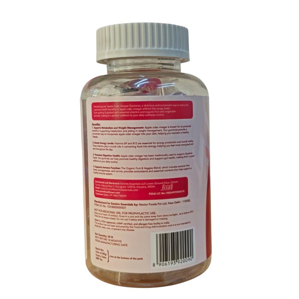 Patuh Healthcare Apple Cider Vinegar for Women and Men. 100% Vegetarian Sutra | Weight, detox and intestine maintain health. Chinese free ACV gums | Taste of red apple | 1 pack of 1 Patuh Healthcare Apple Cider Vinegar for Women and Men. 100% Vegetarian Sutra | Weight, detox and intestine maintain health. Chinese free ACV gums | Taste of red apple | 1 pack of 1