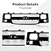 CarPartsDepot, Front Raw Matte Black Grille Sealed-beam Design Mesh Insert Style, 400-15197 GM1200538 25746055