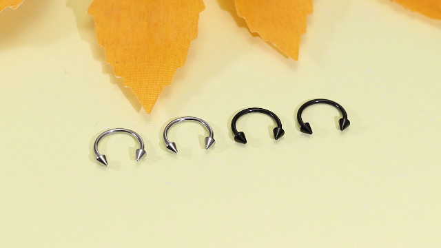 Yolev 20Pcs Horseshoe Rings Surgical Steel 16G Nose Septum Rings Piercing Jewelry Cartilage - View #5