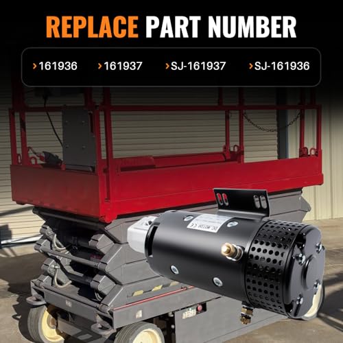 Image of 24 VDC Hydraulic Pump and Motor Assembly 161936 161937 Compatible with Skyjack Electric Scissor Lift SJIII3220 SJIII3226 SJIII4620 SJIII4626 SJIII4632