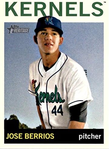 Miniatura 1 de Jose Berrios baseball card (Cedar Rapids Kernels, Minnesota Twins) 2013 Topps Heritage Rookie #102