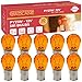 Produktbild GADLANE 10 x 581 Bernstein-Orange 12 V 21 W PY21 W Bajonett-Blinker-Signal-Off-Set Pins Autobirnen BAU15S - 10 Stück