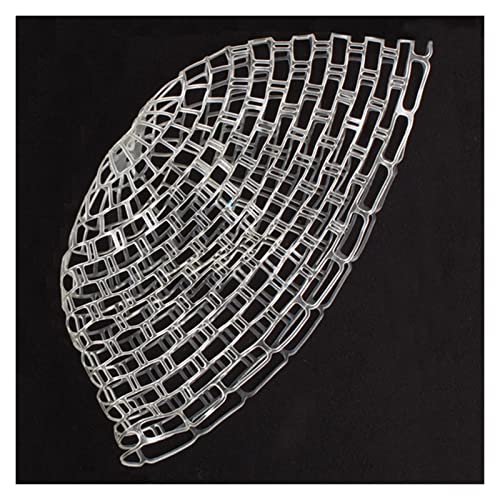 ZHANYANG GUOYAN Shop Grand Net de pêche 100cm120cm Fiche de pêche à la Mouche de la pêche en Caoutchouc Net Sac de Remplacement Pesca Equipment Ghost (Color : 120cm)