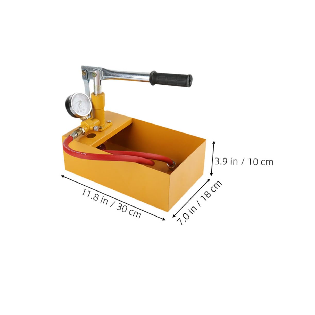SOIMISS Pompe D’essai Hydrostatique Manuelle, Testeur de Pression pour Tuyaux D’eau et Pipelines, Alliage D’aluminium, 25kg, Chantiers Couleur Aléatoire