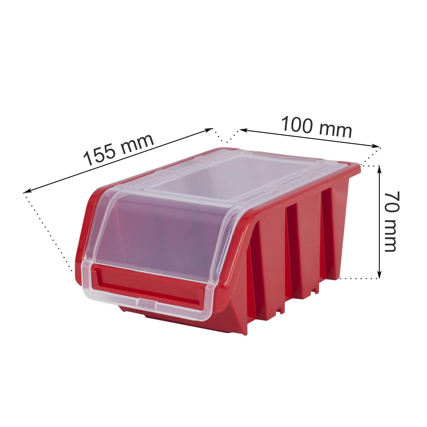 PAFEN Boîte empilable murale - 1544 x 780 mm - Système de stockage de 80 rangement avec couvercle - Étagère