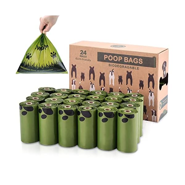 Ownpets Dog Poop Bags (9 x 13 inches), Ultra Thick Lavender-Scented Dog Waste Bags, Leak-proof & Biodegradable Pet Poop Bags for Dogs Daily Walks – 24 Rolls (360 bags) Ownpets Dog Poop Bags (9 x 13 inches), Ultra Thick Lavender-Scented Dog Waste Bags, Leak-proof & Biodegradable Pet Poop Bags for Dogs Daily Walks – 24 Rolls (360 bags)