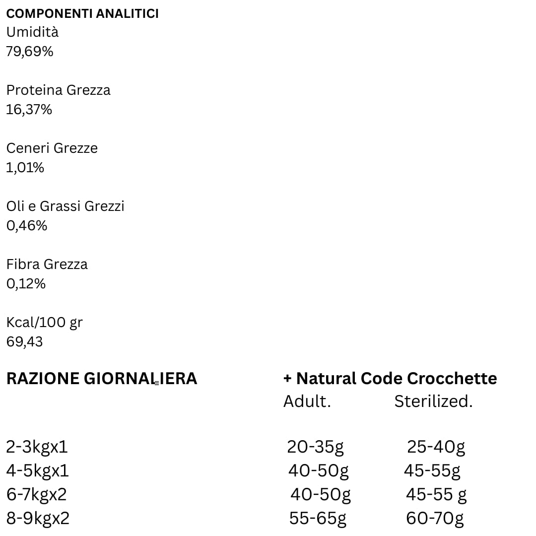 Natural Code - Alimento Húmedo para Gatos en Bolsita, Alimento Complementario para Gatos de Todas Las Tallas y Razas, Sabor Atún, 12 Sobres de 70 Gramos