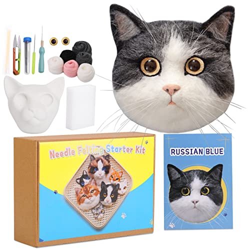 BAGERLA Needle Felting Kits for Beginners, Needle Felting Supplies Kits with Step-by-Step Video,...