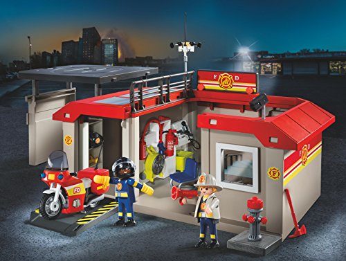 playmobil fire rescue station