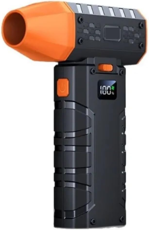 Blower Fan, Powerful Blower Vacuum Cleaner Tool Brushless Turbojet Blower,for Computer, Car, Keyboard and Home Outdoor Dust(Orange)