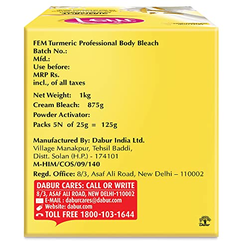 Image of Dabur Fem Turmeric Body Bleach, 1 Kg