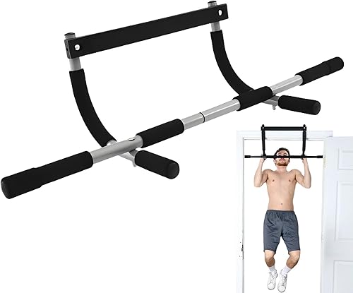 Miniatura 9 de Barra de tracción barras de entrenamiento de fitness para la parte superior del cuerpo, barra de tracción sin esfuerzo para puerta, equipo de