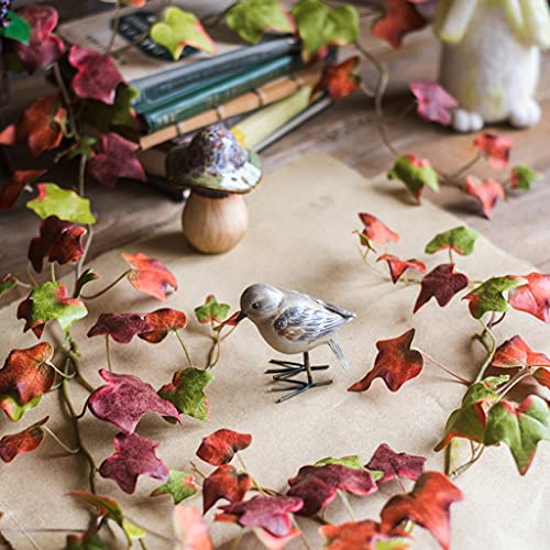 Wijnstokken Kunstmatige Wijnstok Nep Groen Krans Blad Opknoping Bruiloft Familie Tuin Muur Chlorophytum (Color : Red… - Afbeelding 4