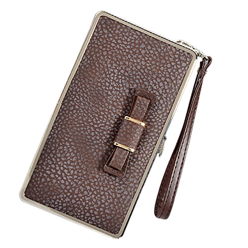 Cute bowknot Borsa del portafoglio Bifold da donna...