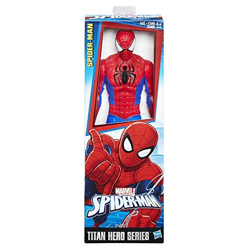 Image of Marvel Spider Man Titan Hero Series Spider Man Figure, Multi Color
