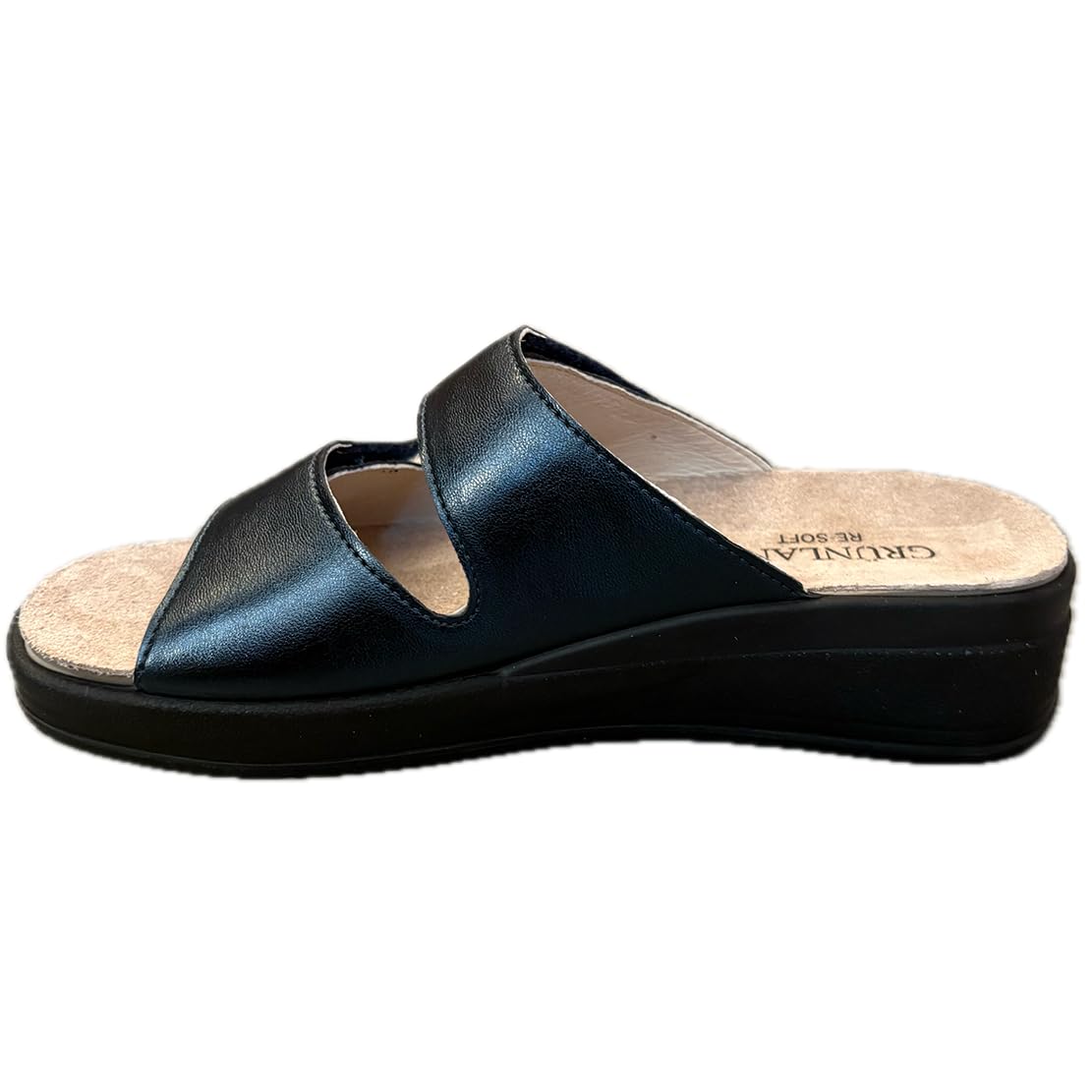 GRUNLAND ciabatte donna Comfort ecopelle FRESIA strappi con plantare estraibile DRY SOFT