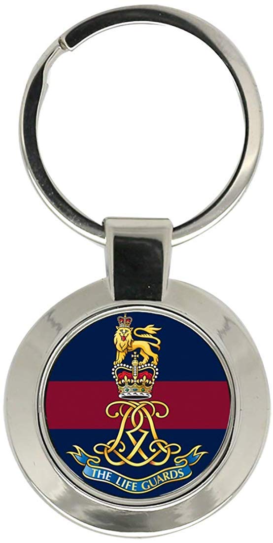 Giftshop Uk Unisex Silver Coloured Metal Life Guards Cypher, British Army Key Ring