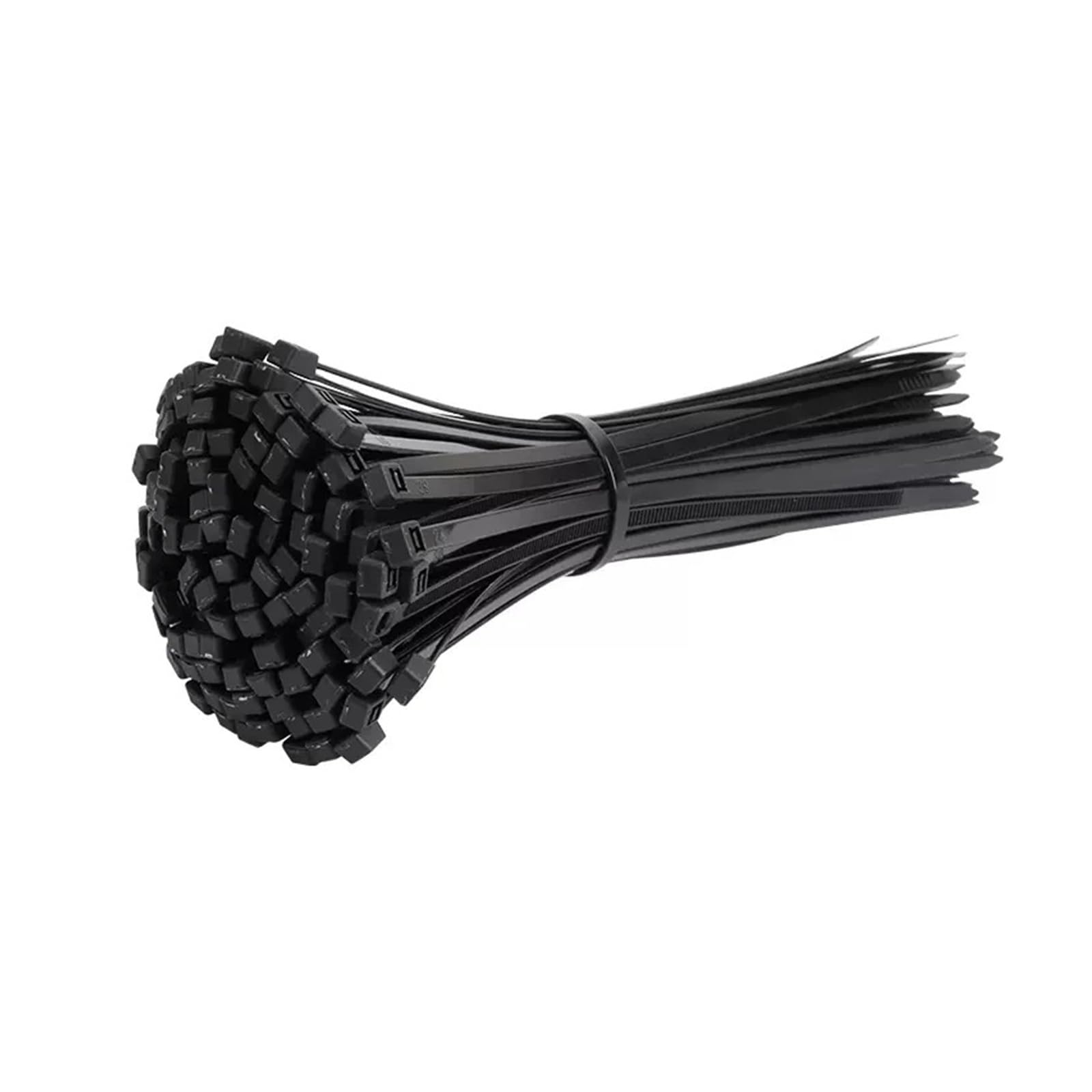 1000 bridas autobloqueantes, bridas de nailon, bridas de plástico blanco/negro, fuerte broche resistente a altas temperaturas, bridas largas (4 x 200 mm, 5000 unidades), color blanco