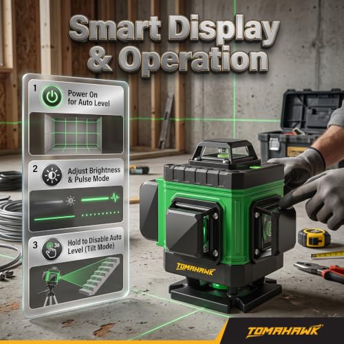 Tomahawk 16-Line 4D Green Laser Level Pro Red - Image 5