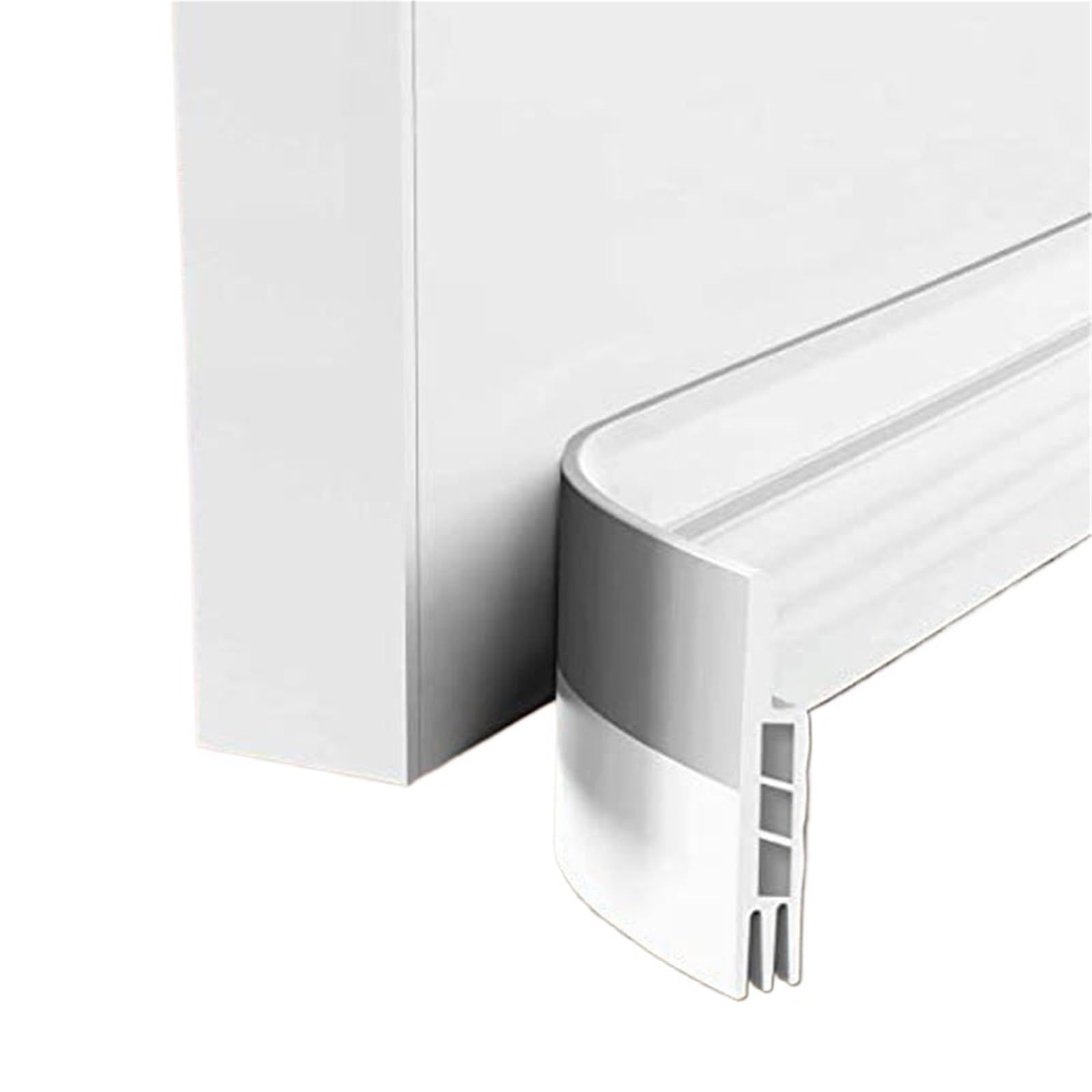 Draft Excluder For Doors Under Door Draft Stopper Sweep For Exterior Interior Bottom Doors, Weather Stripping Door Seal Blocker Noise Cold Air Insulation(WHITE)