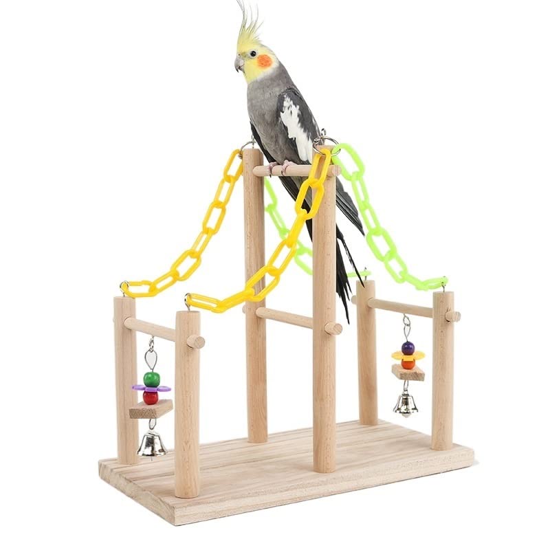 Percha para pájaros Escalera de Escalada Divertida, Red Loros, Marco, mil Anillos, Escalera Nubes, Puente Colgante, Juguete for pájaros
