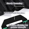NIHAO Multipurpose Positioning Bed Pad with Reinforced Handles 48 x 40 Bed Transfer Sheet Patient Lifting Mat for Turning, Repositioning Washable & Reusable Draw Sheet for Hospital & Home, Black