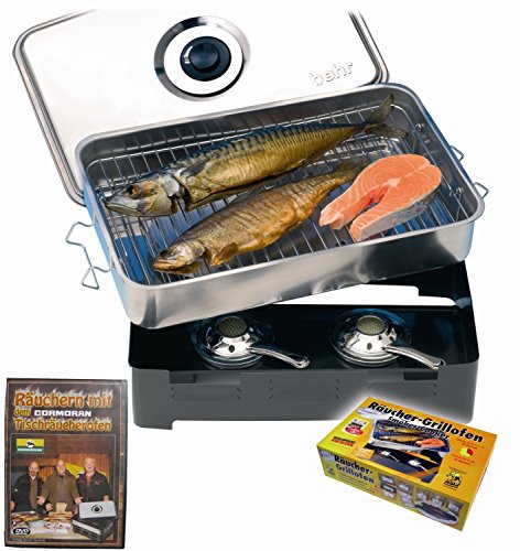 Behr Edelstahl-Tischräucherofen mit Anwender-DVD