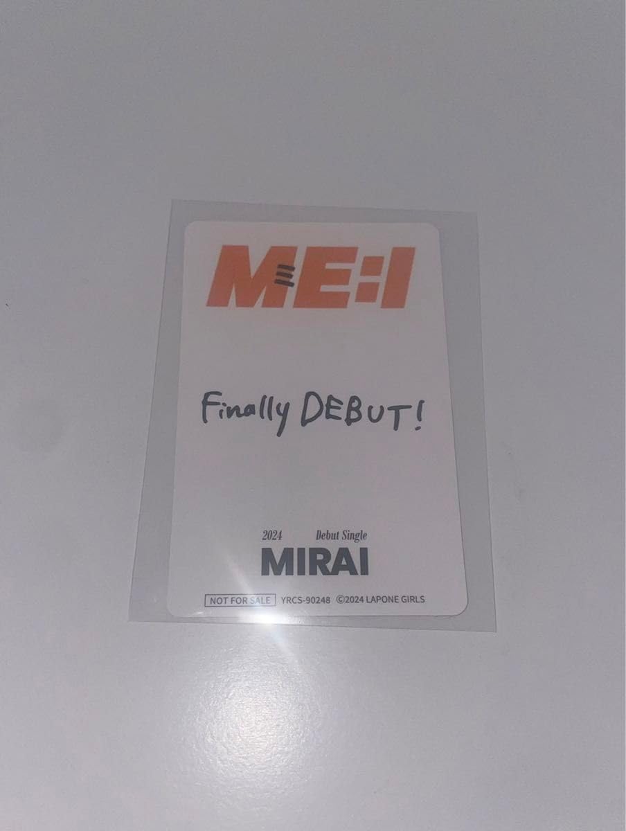 Amazon.co.jp: ME:I MIRAI 村上璃杏 通常版 封入トレカ : おもちゃ