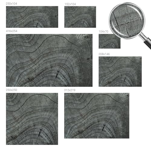 Murales autoadhesivos 152x104 cm rápidos de colocar con diseño de grano texturizado 6