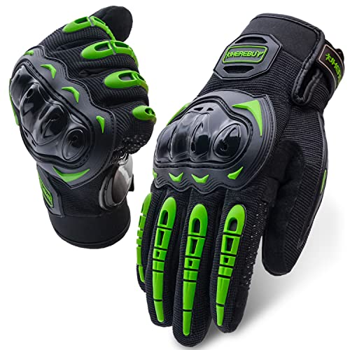 Motorcycle Gloves Touch Screen Full Finger Riding Gloves Knuckle Protection for Men and Women for Dirt Riding, Road Racing, Cycling, Climbing Work Outdoor Sports