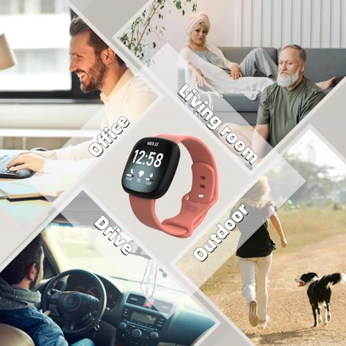 Pack 4 correas compatibles con Fitbit Versa 4 y otros miniatura 6