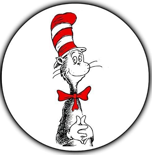 Dr Seuss Cat in the Hat Edible Image Photo 8 Round Cake Topper Sheet Personalized Custom Customized Birthday Party by HGC