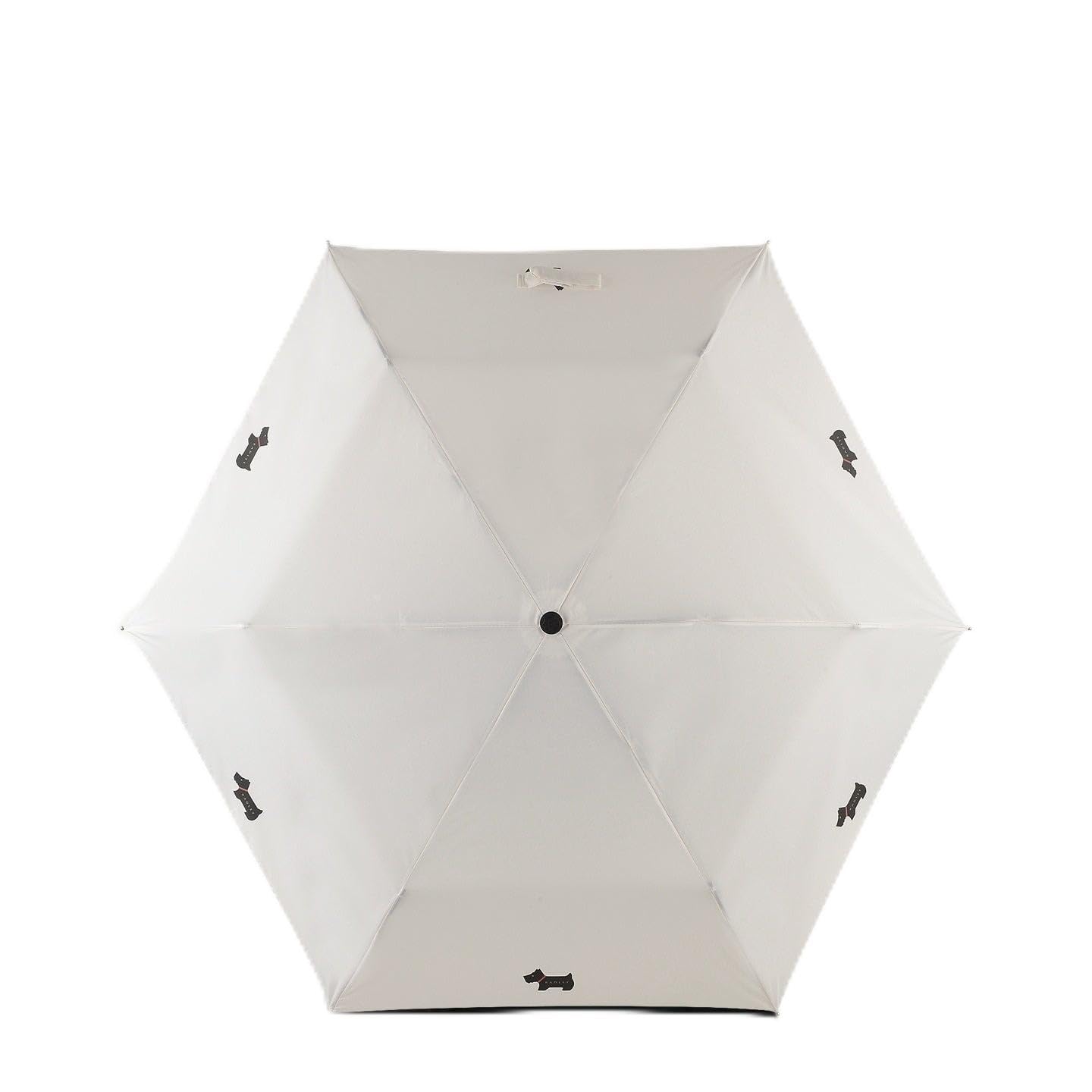 RADLEY London Womens Mini Telescopic Foldaway Umbrella in Chalk Cream