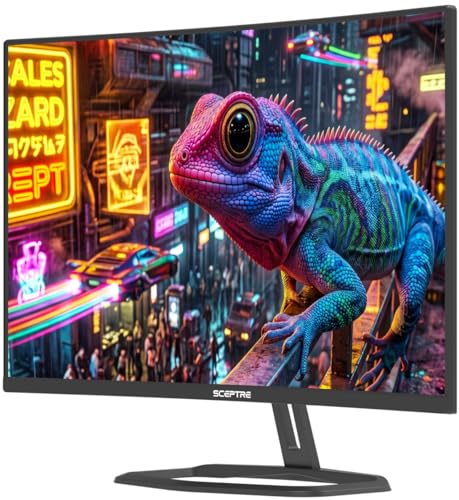 Image of New! Sceptre Curved 32 inch Prime Gaming Monitor 1080p 1500R 110% sRGB HDMI X2 up to 240Hz, DisplayPort X2 up to 260Hz FreeSync Premium 1ms Build-in Speakers, Machine Black 2027 (C325B-FW260D.A1)