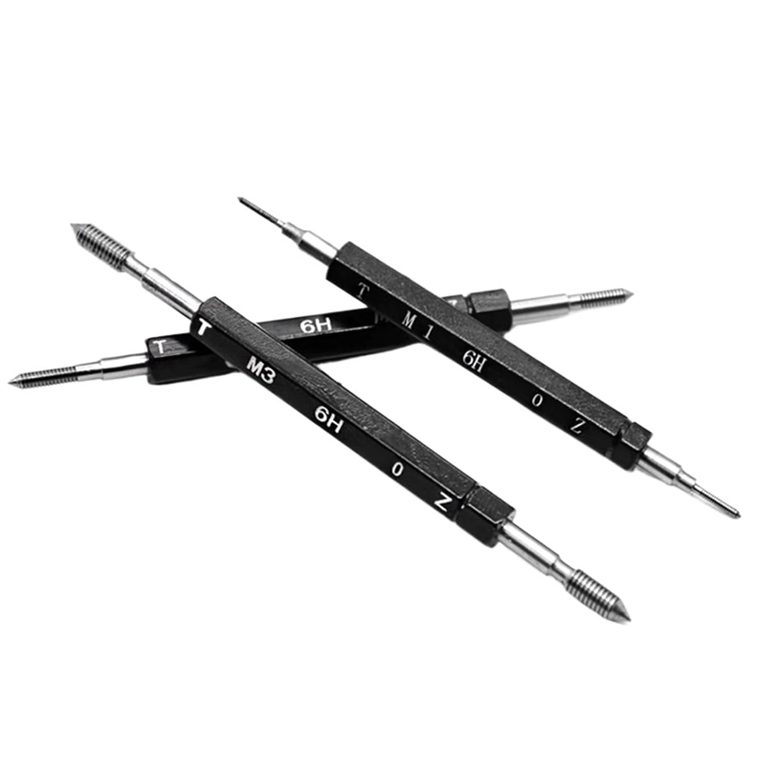Thread Gauge/Ring Gauge M1-M3 GO/NO GO Metric Gauge Accuracy Precision External Screw Gage Fine,Pitch Thread Test Tool(Thread Plug Gauge,M2.5X0.35)