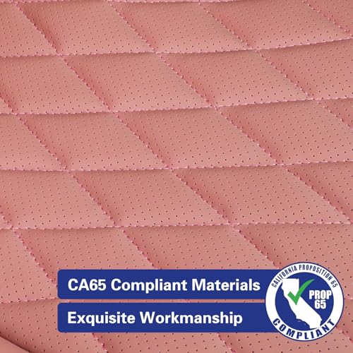 Image of EKR Rav4 Seat Covers Custom Fit for Toyota Rav4 (Hybrid) SE /XSE 2026, Car Seat Cover Full Set for SUV,Factory-Style Upgrade, Easy-Wipe Protection,Faux Leather(Pink)
