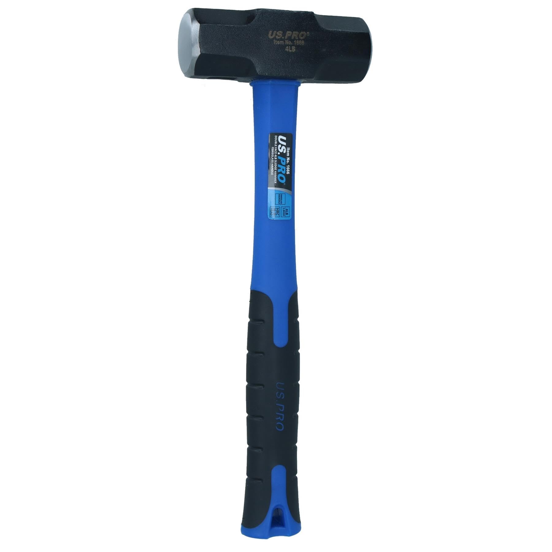 AB Tools Double Face Sledge / Lump Hammer Tpr Handle Fibreglass Shaft 4Lb from B&Q