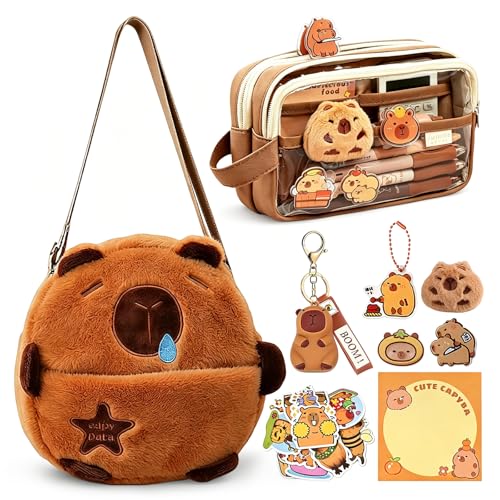 Sac à dos capybara peluche pour éviter les pleurs lors de la rentrée