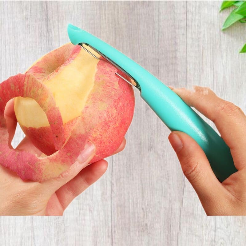 水果刀削皮刀 Potato Peeler,Swivel Vegetable Peeler 二合一便携学生宿舍刮皮神器折叠水果刀削皮神器厨房刨刀 Household Cleaning，Kitchen Storage Essentials