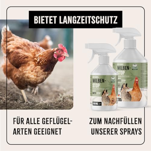 AniForte Milben Stop Flüssig für Hühner & Geflügel 5 Liter - gegen Milben & Parasiten, bei akutem Befall & Vorbeugende Maßnahme, Effektive Abwehr, Ideal zum Nachfüllen von AniForte Milben Stop Spray