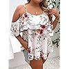 MakeMeChic-Womens-Plus-Size-Floral-Print-Cold-Shoulder-Ruffle-Layered-Short-Sleeve-Summer-Blouse-Top-White-1XL MakeMeChic Women's Plus Size Floral Print Cold Shoulder Ruffle Layered Short Sleeve Summer Blouse Top White 1XL
