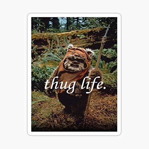 Snapklik.com : Ewok Thug Life Sticker - Sticker Graphic - Auto