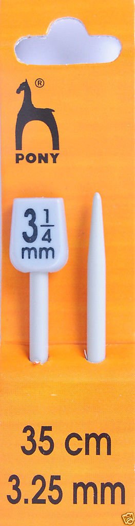 Pony Classic Knitting Pins Single Ended 35cm x 3.25mm