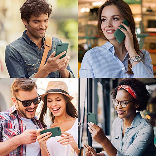 Dtto For Iphone Se Case 2020/2022, Iphone 7 8 Silicone Phone Case, [Romance Series] Shockproof Phone Case With Honeycomb Grid Cushion For Apple Iphone 7/8/Se 2020/2022, 4.7 Inch, Midnight Green #TOP5