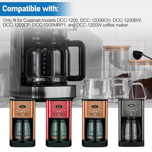 Image of Coffee Machine Brew Basket Bottom Spring Loaded Stopper Kits Replacement for Cuisinart Coffee Makers, Coffee Maker Parts Fit for Cuisinart DCC-1200, DCC-1200BCH, DCC-1200BW Brew Basket,2Pack