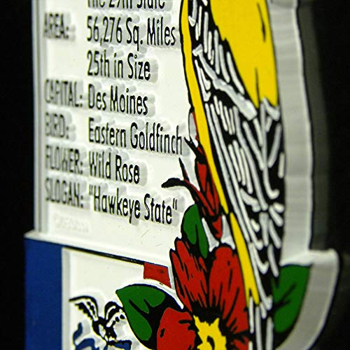 Imán decorativo Mississippi State 3 x 3.4 pulgadas miniatura 4