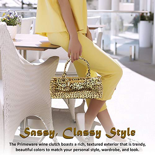 Image of PRIMEWARE Cheetah Wine Clutch