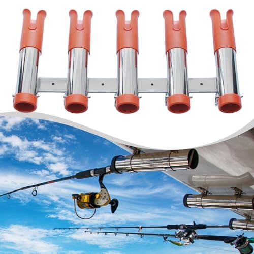 Support pour 5 cannes à pêche avec râtelier fixe facile à installer - 4