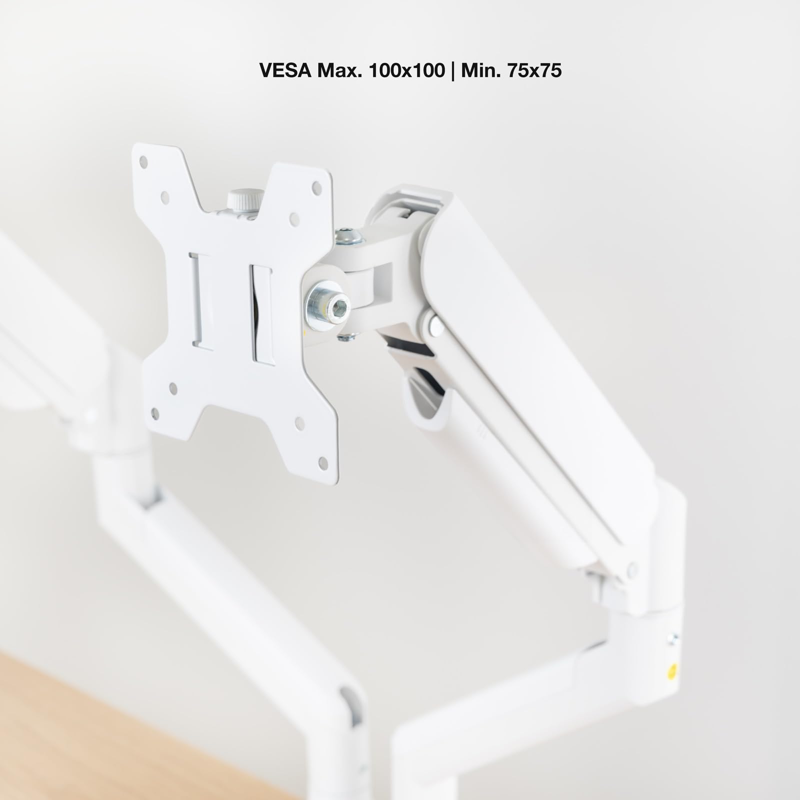 TOOQ DB1434TNR-W - Support de Bureau pour 2 écrans 13”-34”, Couleur Blanche